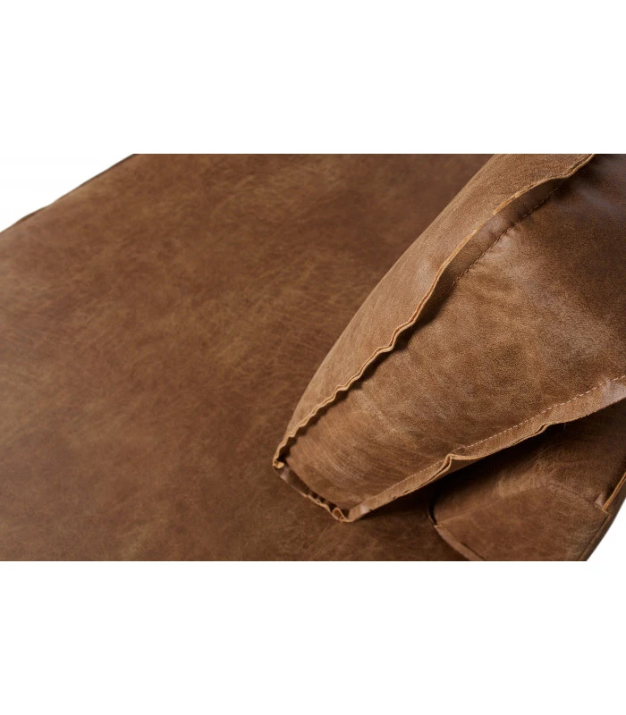 Canapé D'Angle Rodéo Droit Cognac Cuir Recyclé 6 Canapé D'Angle Rodéo Droit Cognac Cuir Recyclé – Image 6