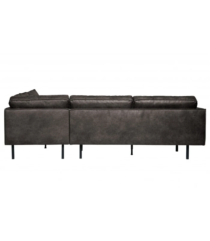 Canapé D'Angle Rodéo Droit Black Cuir Recyclé 3 Canapé D'Angle Rodéo Droit Black Cuir Recyclé – Image 3