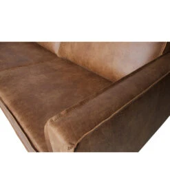 Canapé D'Angle Rodéo Gauche Cognac Cuir Recyclé -Magasin De Meubles De Qualité canape d angle rodeo gauche cognac cuir recycle 5