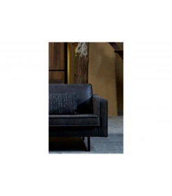 Canapé D'Angle Rodéo Gauche Black Cuir Recyclé -Magasin De Meubles De Qualité canape d angle rodeo gauche noir cuir recycle 3