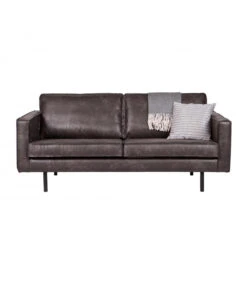Canapé Rodéo 2.5 Places Black Cuir Recyclé -Magasin De Meubles De Qualité canape rodeo 25 places noir cuir recycle 2