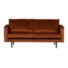 Canapé Rodéo 2.5 Places Velours Rouille