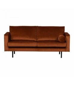 Canapé Rodéo 2.5 Places Velours Rouille -Magasin De Meubles De Qualité canape rodeo 25 places velours rouille 2