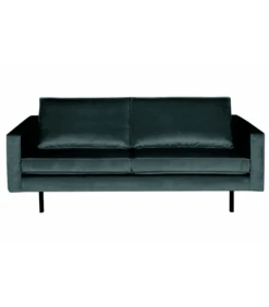 Canapé Rodéo 2.5 Places Velvet Teal Bleu Canard