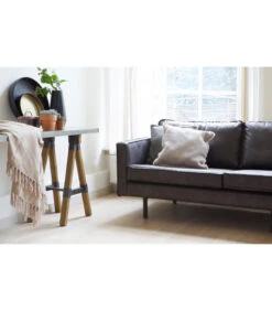 Canapé Rodéo 3 Places XL Black Cuir Recyclé -Magasin De Meubles De Qualité canape rodeo 3 places xl noir cuir recycle 4