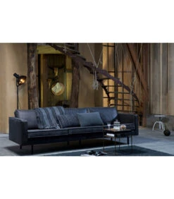 Canapé Rodéo 3 Places XL Black Cuir Recyclé -Magasin De Meubles De Qualité canape rodeo 3 places xl noir cuir recycle 6