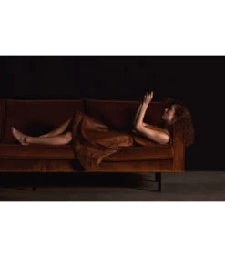 Canapé Rodéo 3 Places XL Velvet Rouille -Magasin De Meubles De Qualité canape rodeo 3 places xl velvet rouille 3