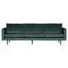 Canapé Rodéo 3 Places XL Velvet Teal Bleu Canard