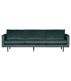 Canapé Rodéo 3 Places XL Velvet Teal Bleu Canard