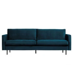 Canapé Rodéo Classic 2.5 Places Velvet Bleu Matelassé
