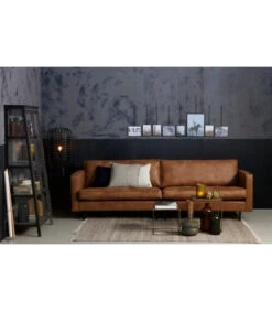 Canapé Rodéo Classic 3 Places XL Cognac Cuir Recyclé Façon Matelassé 9 Canapé Rodéo Classic 3 Places XL Cognac Cuir Recyclé Façon Matelassé -Magasin De Meubles De Qualité canape rodeo classic 3 places xl cognac cuir recycle facon matelasse 4