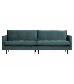 Canapé Rodéo Classic 3 Places XL Velvet Teal Bleu Canard Matelassé