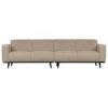 Canapé Statement 4 Places 280cm Tissu Bouclé Beige