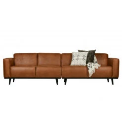 Canapé Statement 4 Places 280cm En Cuir Recyclé Cognac -Magasin De Meubles De Qualité canape statement 4 places 280cm velvet jaune miel 11