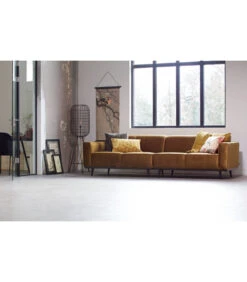 Canapé Statement 4 Places 280cm Velvet Jaune Miel