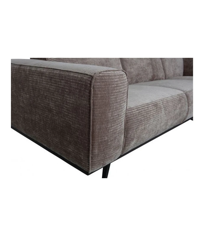 Canapé Statement XL 4 Places 372cm Côtelé Taupe 2 Canapé Statement XL 4 Places 372cm Côtelé Taupe – Image 2