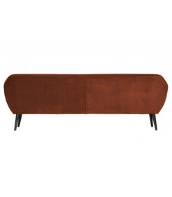 Canapé Rocco 230cm Velours Rouille -Magasin De Meubles De Qualité canape woood roc 230cm velours rouille 2