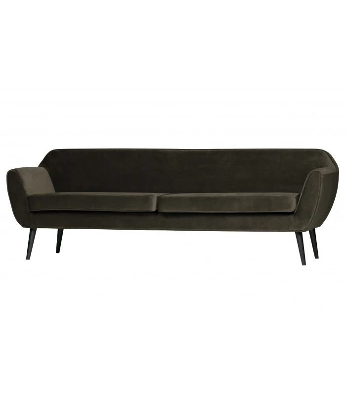 Canapé Rocco 230cm Velours Vert Chaud 2 Canapé Rocco 230cm Velours Vert Chaud – Image 2