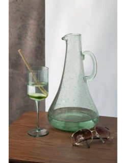 Carafe En Verre Vert Clair -Magasin De Meubles De Qualité carafe en verre vert clair 2
