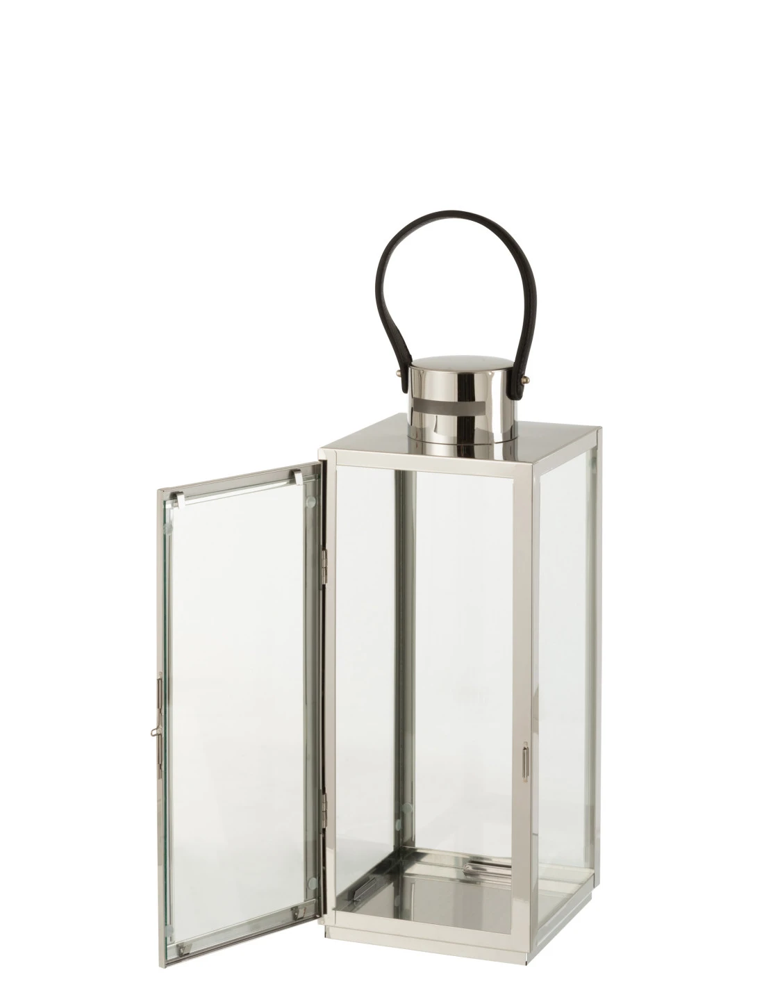 Carré De Lanterne En Métal/verre Argenté 2 Carré De Lanterne En Métal/verre Argenté – Image 2