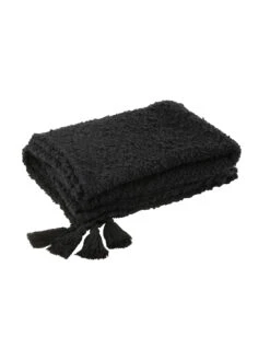 Plaid Floches Coton Noir