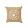Cercle De Coussin En Coton Blanc/beige Ibiza
