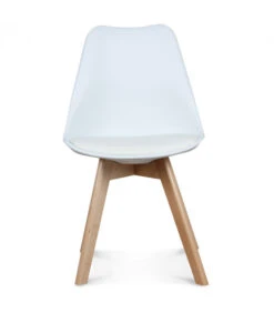Chaise Copenhague Blanc + Coussin -Magasin De Meubles De Qualité chaise copenhague blanc coussin 1