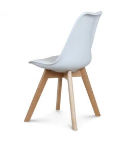 Chaise Copenhague Blanc + Coussin -Magasin De Meubles De Qualité chaise copenhague blanc coussin 3