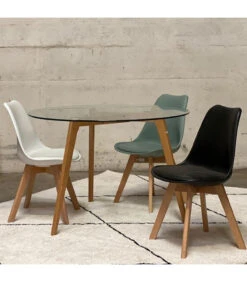 Chaise Copenhague Blanc + Coussin -Magasin De Meubles De Qualité chaise copenhague blanc coussin 5