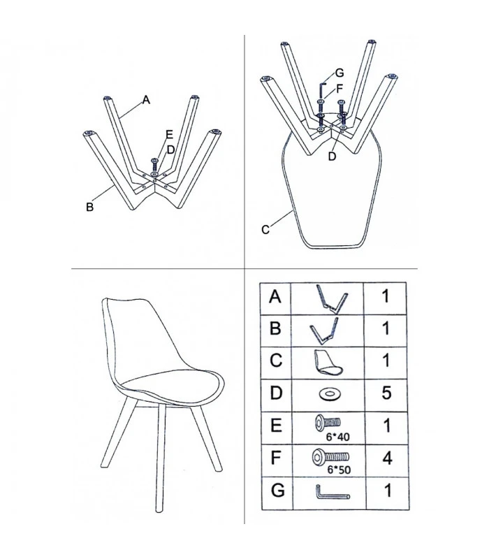 Chaise Copenhague Café Au Lait + Coussin 5 Chaise Copenhague Café Au Lait + Coussin – Image 5