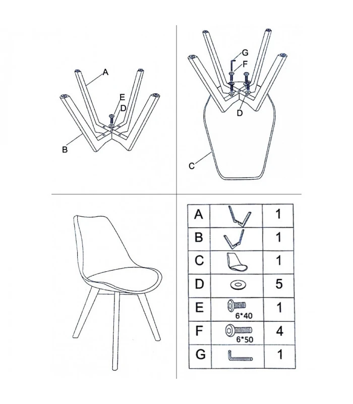 Chaise Copenhague Lilas + Coussin 5 Chaise Copenhague Lilas + Coussin – Image 5