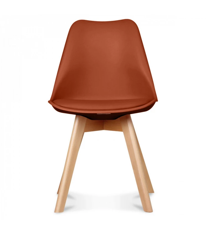 Chaise Copenhague Rouille + Coussin 2 Chaise Copenhague Rouille + Coussin – Image 2