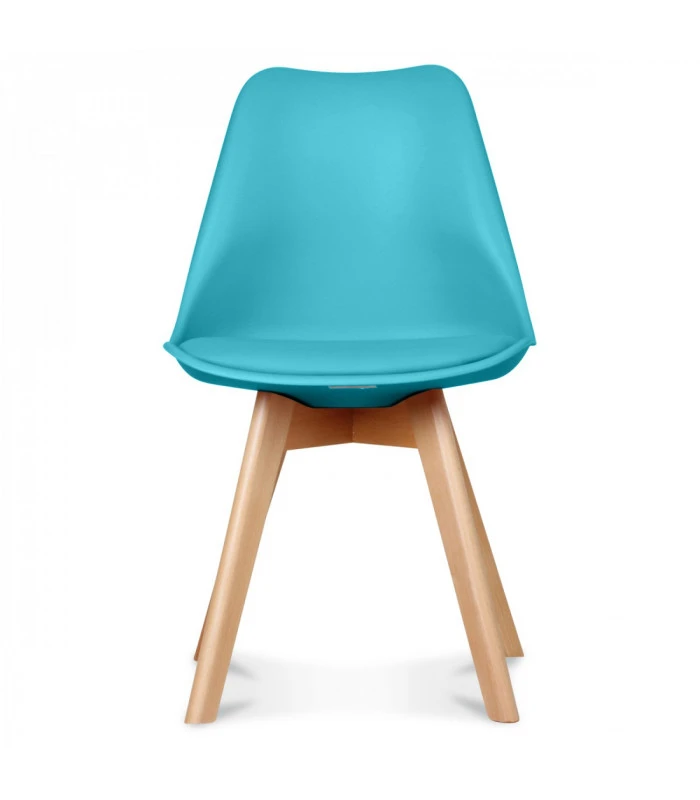 Chaise Copenhague Turquoise + Coussin 2 Chaise Copenhague Turquoise + Coussin – Image 2