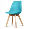 Chaise Copenhague Turquoise + Coussin