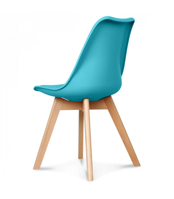Chaise Copenhague Turquoise + Coussin 4 Chaise Copenhague Turquoise + Coussin – Image 4
