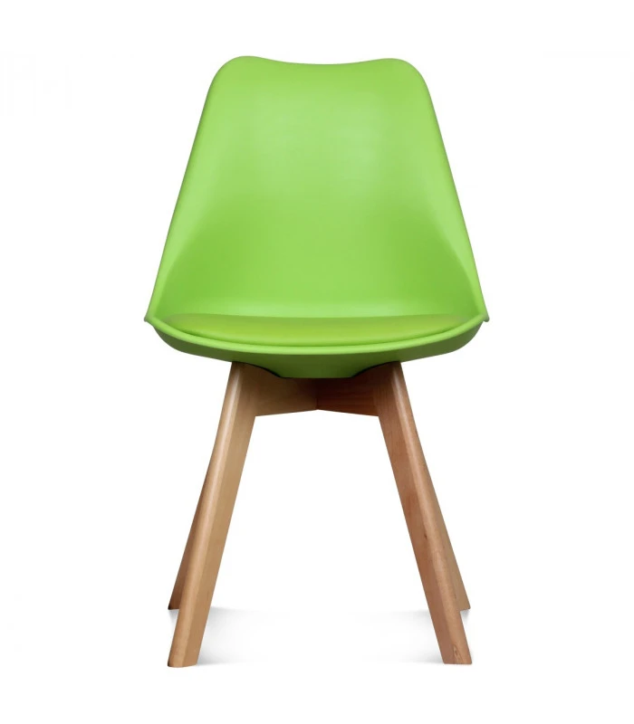 Chaise Copenhague Vert Pomme + Coussin 2 Chaise Copenhague Vert Pomme + Coussin – Image 2