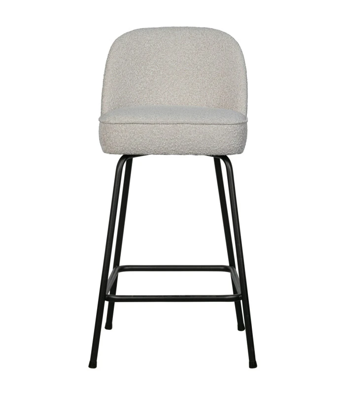 Chaise De Bar Vogue 65cm Bouclé Naturel 1 Chaise De Bar Vogue 65cm Bouclé Naturel