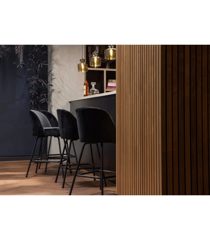 Chaise De Bar Vogue 65cm Noir 5 Chaise De Bar Vogue 65cm Noir – Image 5