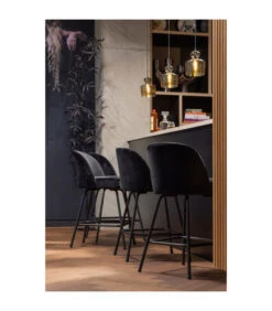 Chaise De Bar Vogue 65cm Noir 11 Chaise De Bar Vogue 65cm Noir -Magasin De Meubles De Qualité chaise de bar vogue 65cm noir 5