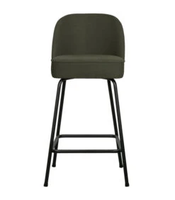 Chaise De Bar Vogue 65cm Tissé Vert Chaud