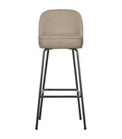 Chaise De Bar Vogue 79cm Bouclé Beige