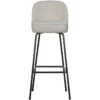Chaise De Bar Vogue 79cm Bouclé Naturel