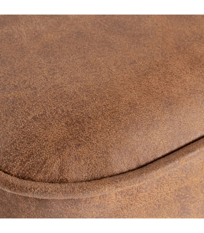 Chaise De Bar Vogue 79cm Cognac Cuir Recyclé 2 Chaise De Bar Vogue 79cm Cognac Cuir Recyclé – Image 2