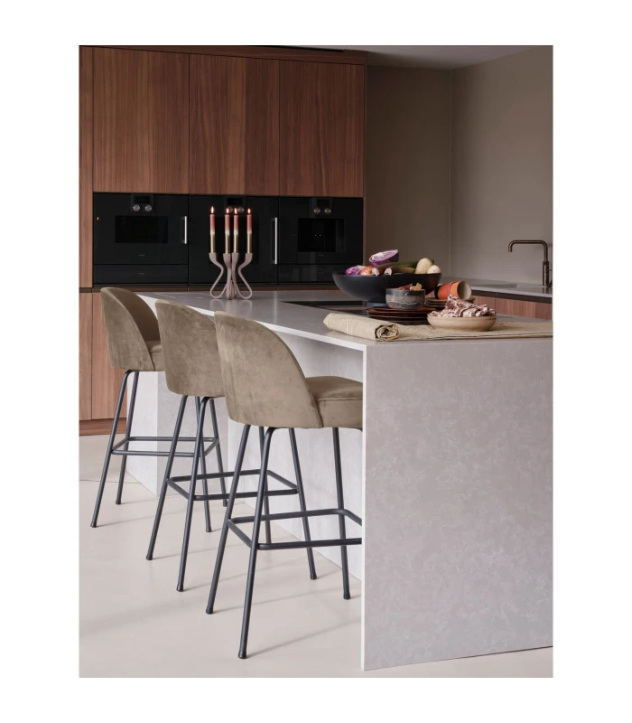 Chaise De Bar Vogue 79cm Kaki 2 Chaise De Bar Vogue 79cm Kaki – Image 2