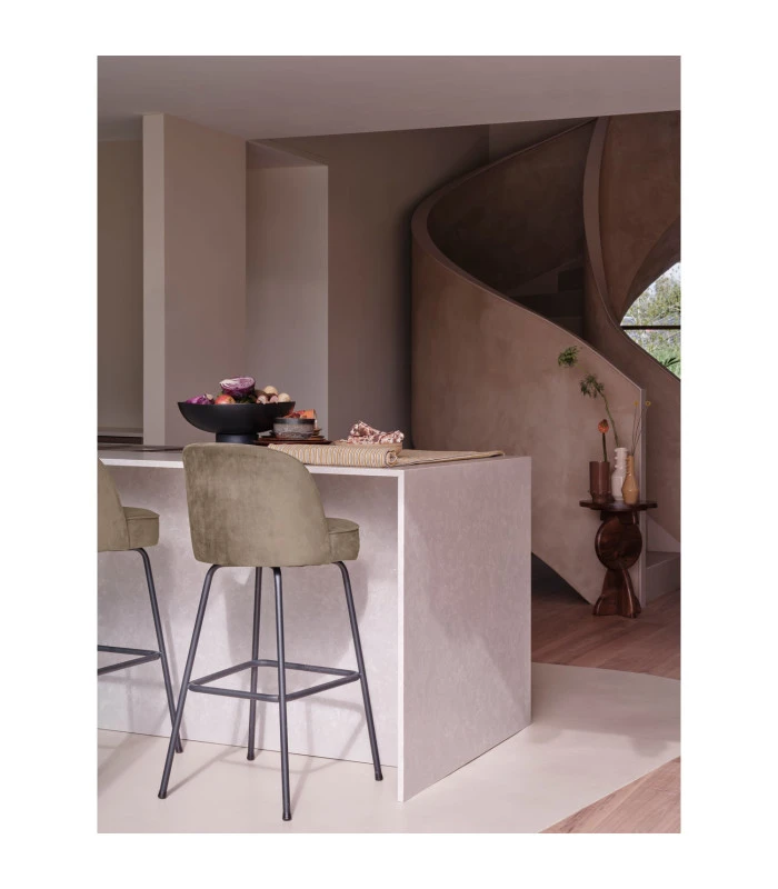 Chaise De Bar Vogue 79cm Kaki 3 Chaise De Bar Vogue 79cm Kaki – Image 3