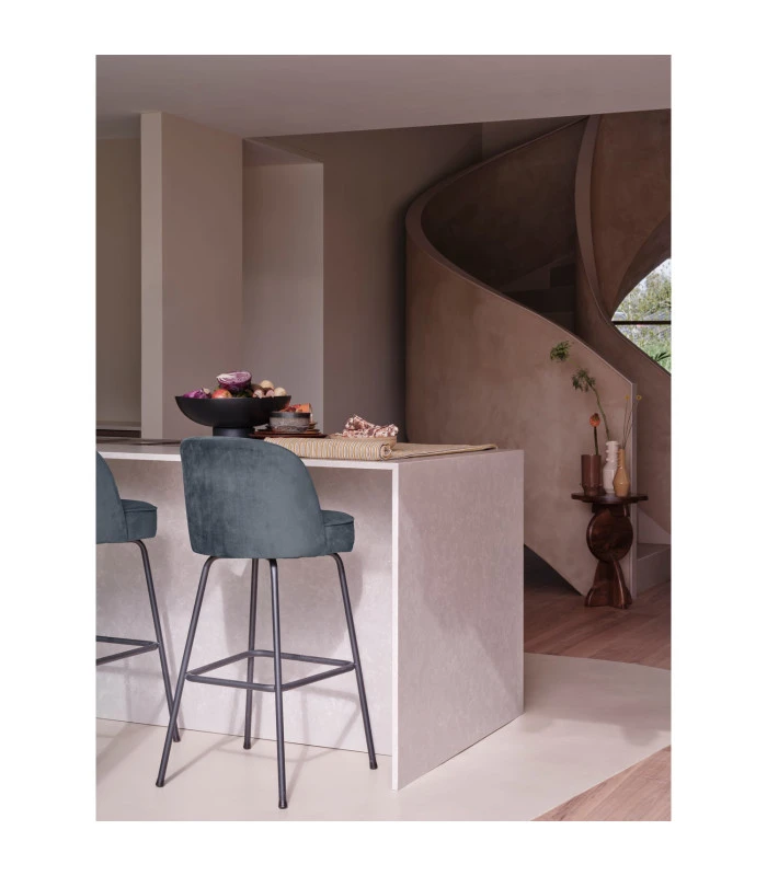 Chaise De Bar Vogue 79cm Teal 3 Chaise De Bar Vogue 79cm Teal – Image 3