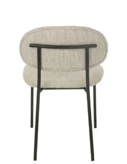 Chaise De Salle à Manger En Textile/métal Beige -Magasin De Meubles De Qualité chaise de salle a manger en textilemetal beige 3
