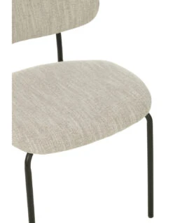Chaise De Salle à Manger En Textile/métal Beige -Magasin De Meubles De Qualité chaise de salle a manger en textilemetal beige 5