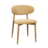 Chaise Georgia Moutarde Pied Naturel