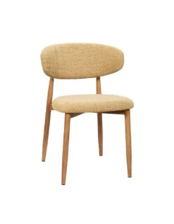 Chaise Georgia Moutarde Pied Naturel